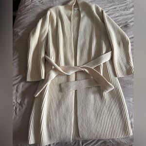 Urban Outfitters Cream Ribbed Cardigan